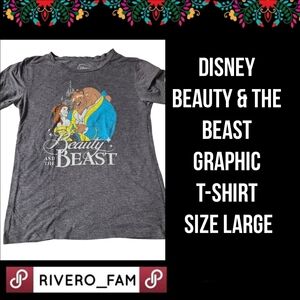 DISNEY | BEAUTY & THE BEAST | GRAPHIC T-SHIRT |  SIZE LARGE